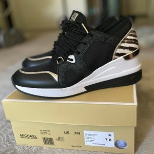 Michael Kors sneaker wedges. NIB